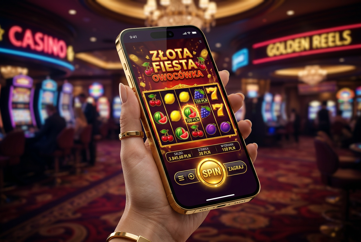 Modern slot machine games on a high-end smartphone screen displaying Polish currency symbols