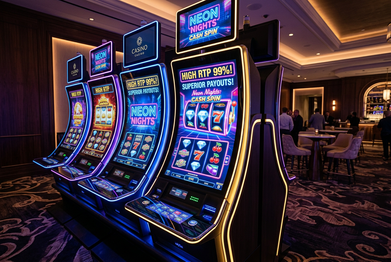 Grafika przedstawiająca zestawienie najpopularniejszych automatów z tabelami wyników